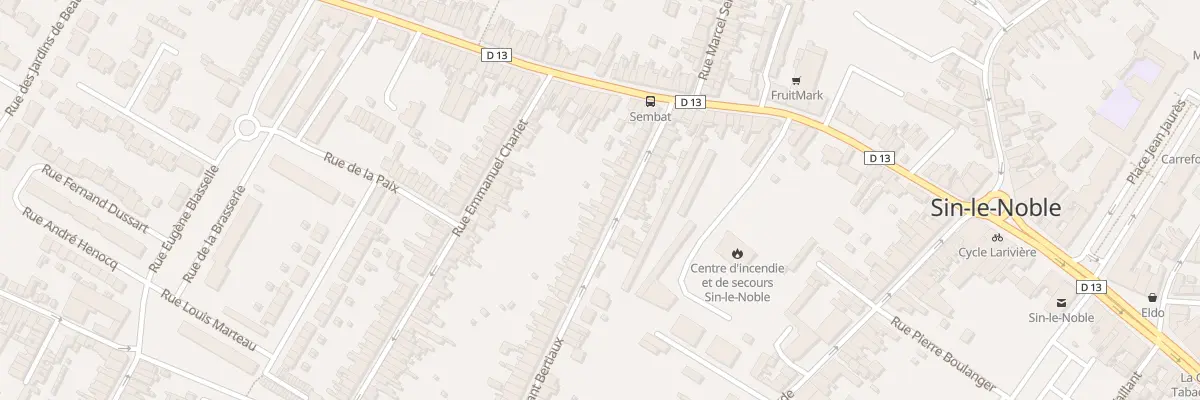 Plan du 92 Rue Constant Bertiaux à Sin-le-Noble