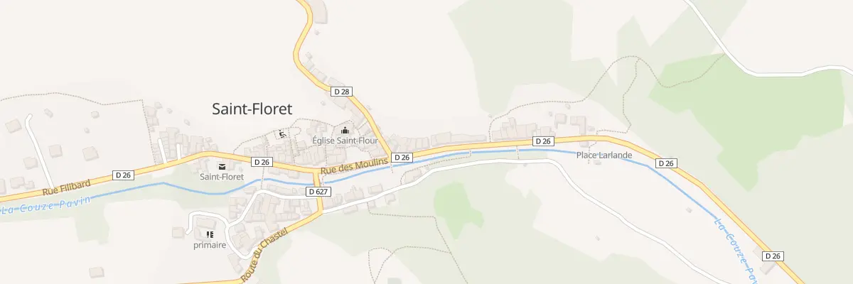 Plan du 9009 Quai de la Couze à Saint-Floret