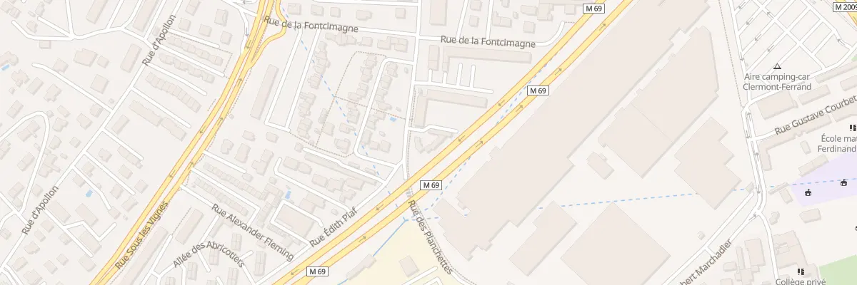 Plan du 18B Rue des Planchettes à Clermont-Ferrand