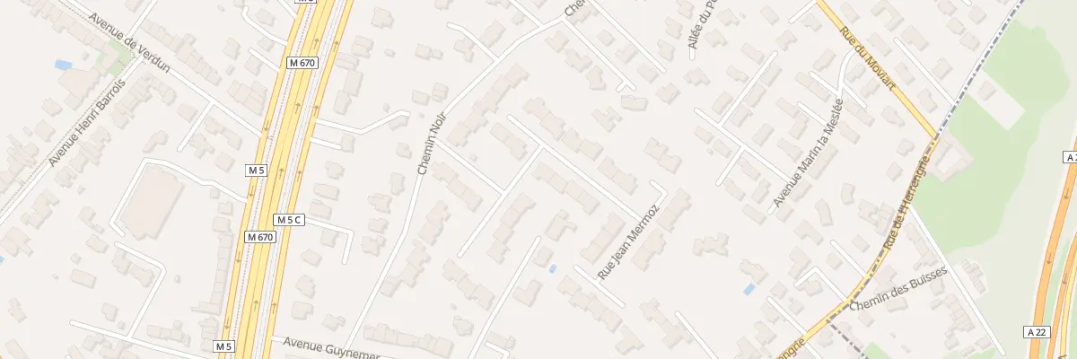 Plan du 22 Rue Jean Mermoz à Marcq-en-Barœul