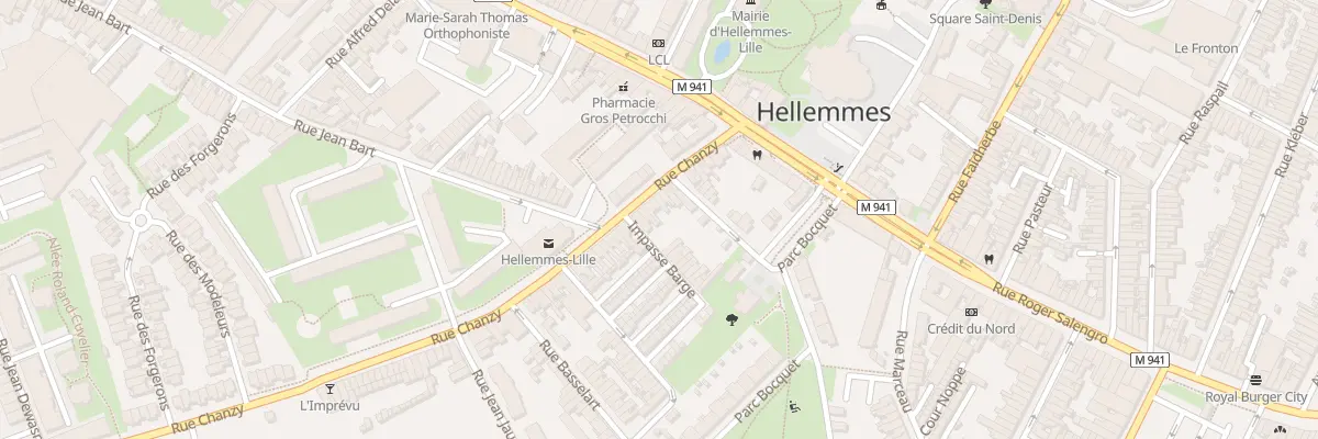 Plan du 35 Rue Chanzy Hellemmes à Lille