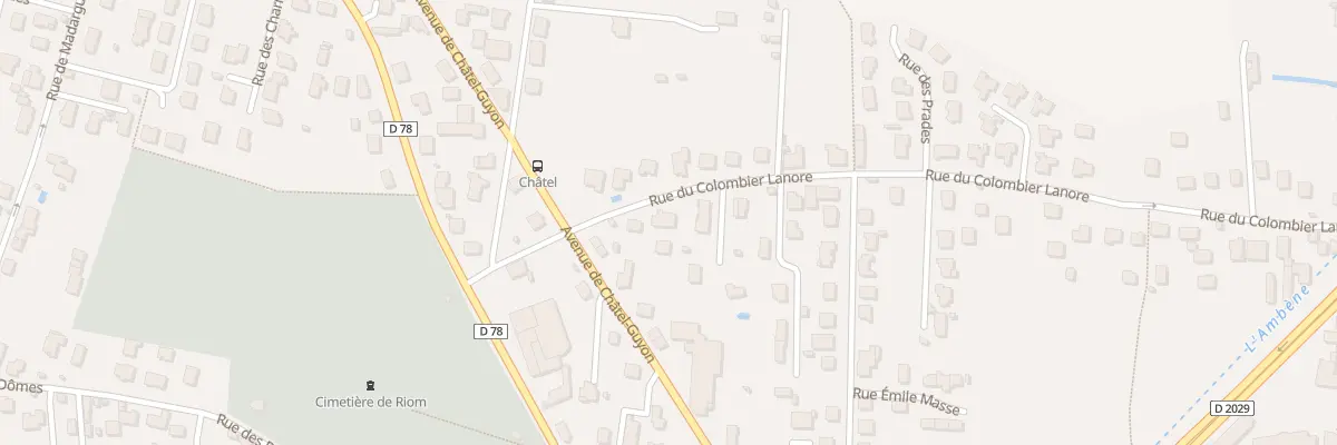 Plan du 3 Rue du Colombier Lanore à Riom