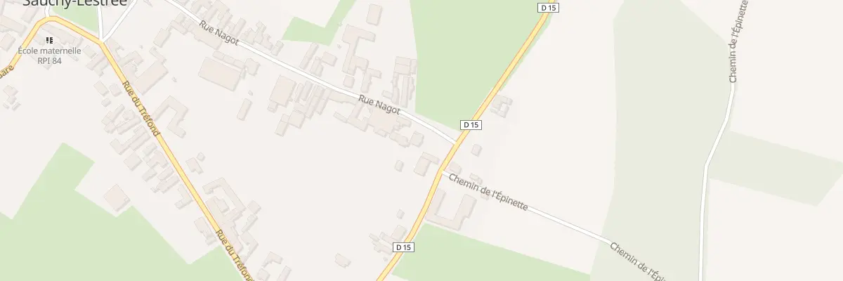 Plan du 28 Rue Nagot à Sauchy-Lestrée