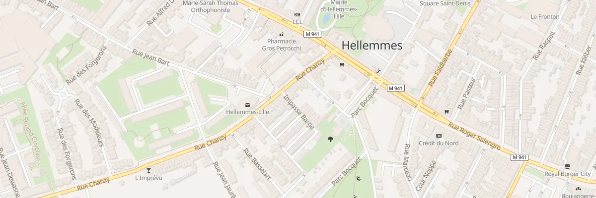 Plan du 37 Rue Chanzy Hellemmes à Lille