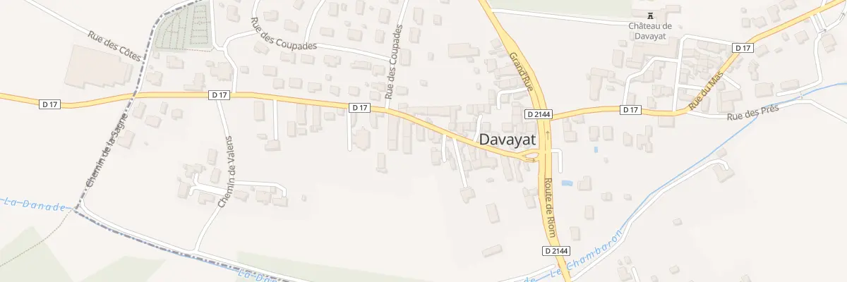 Plan du 17 Rue de l’Eglise à Davayat