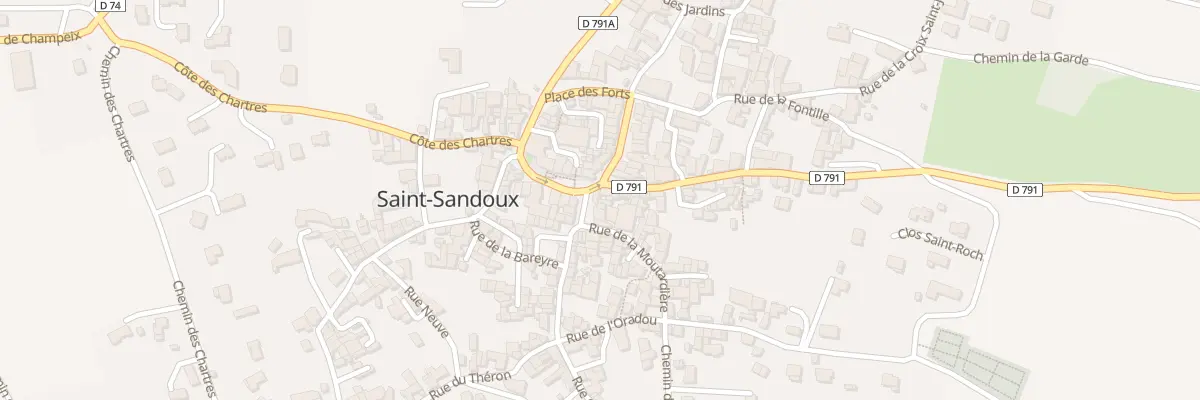 Plan du 2 Rue des Pedats à Saint-Sandoux