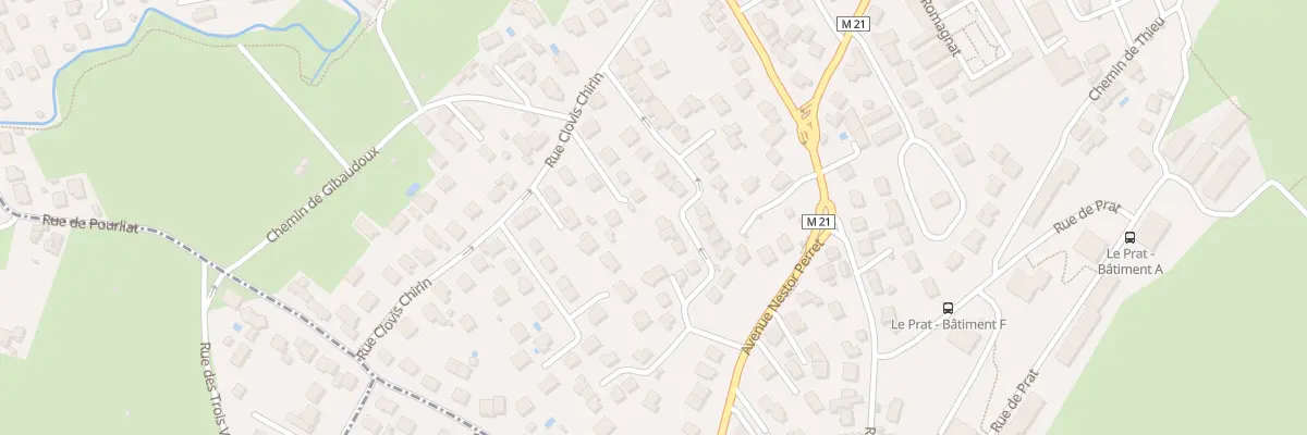 Plan du 27 Rue Clovis Chirin à Aubière