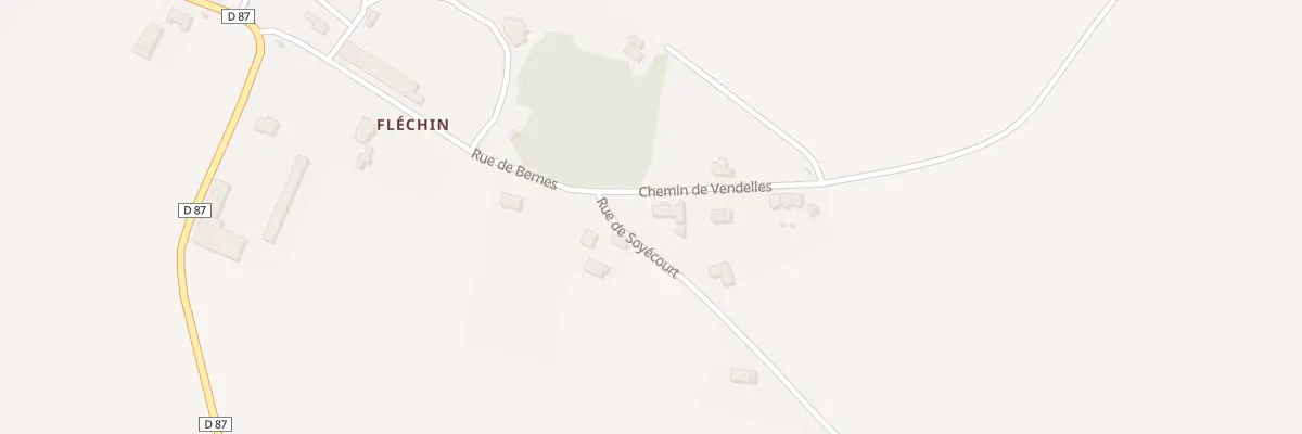 Plan du 4 Che de Vendelles à Bernes