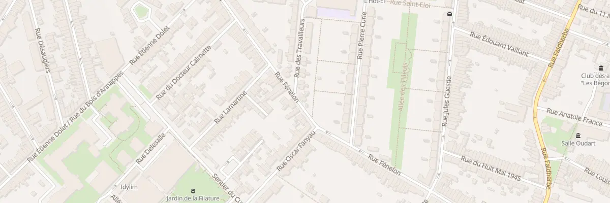 Plan du 76 Rue Fenelon Hellemmes à Lille