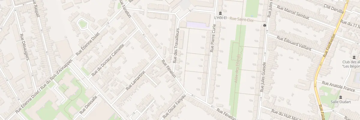 Plan du 8 Rue des Travailleurs à Lille