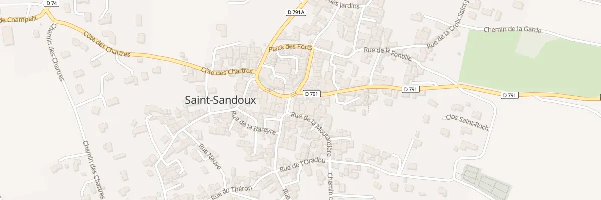 Plan du 2 Rue des Pedats à Saint-Sandoux