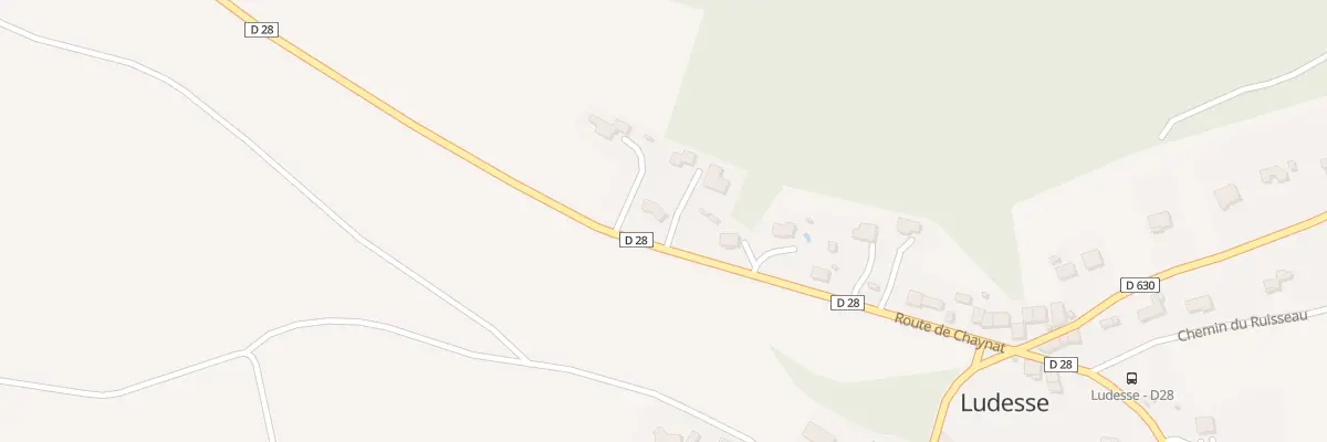 Plan du 26 Rte de Chaynat (La Cote) à Ludesse