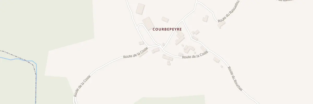 Plan du 5032 Courbepeyre à Arzenc-d’Apcher