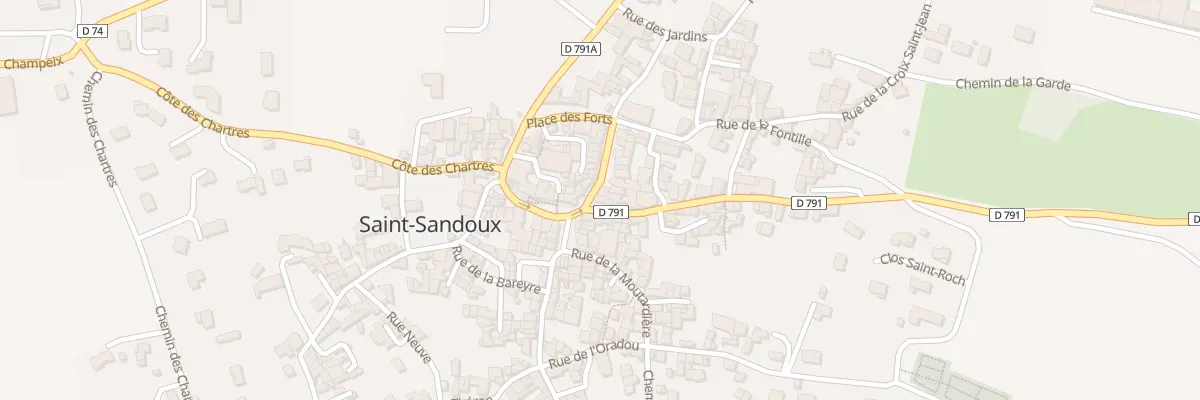 Plan du 2 Rue du Docteur Darteyre à Saint-Sandoux