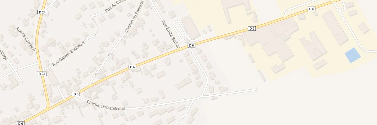 Plan du 7 Rue du Moulin de Bois à Roisel
