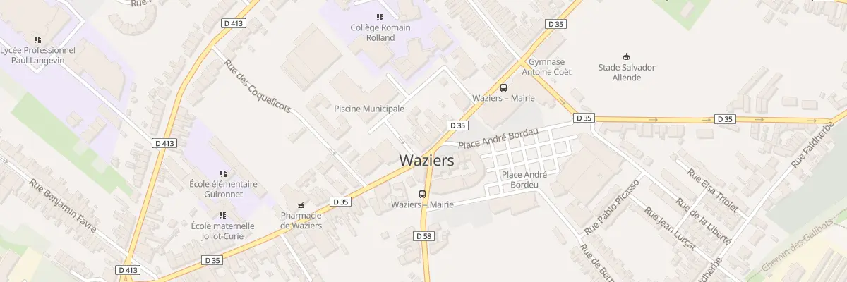Plan du 46 Rue Pasteur à Waziers