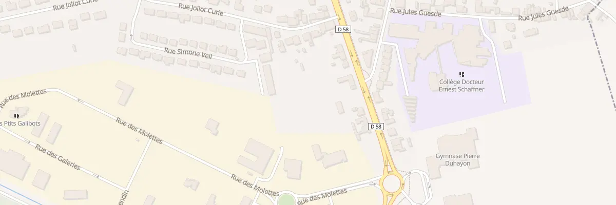 Plan du 92 Rue Joliot Curie à Roost-Warendin