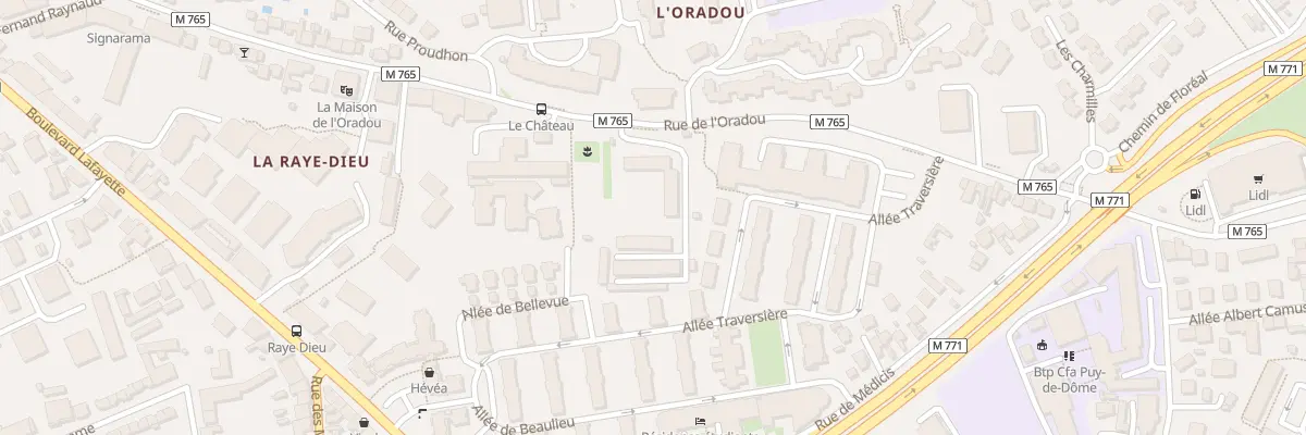Plan du 112 Rue de l’Oradou à Clermont-Ferrand