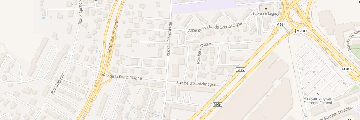Plan du 26 Rue des Planchettes à Clermont-Ferrand