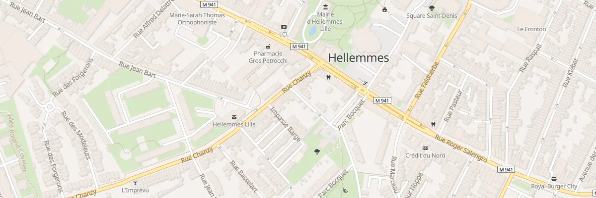 Plan du 25 Rue Chanzy Hellemmes à Lille