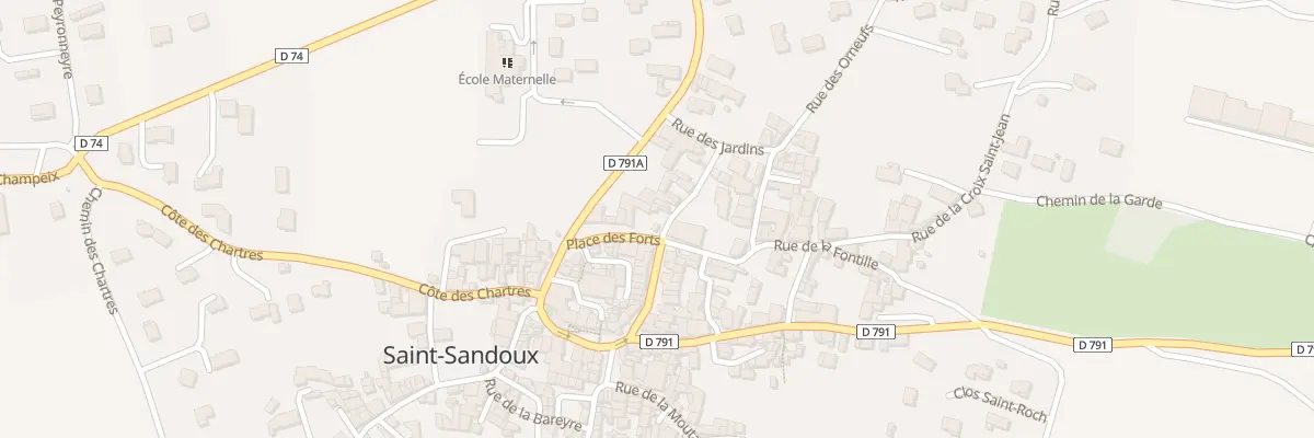 Plan du 7 Pl des Forts à Saint-Sandoux