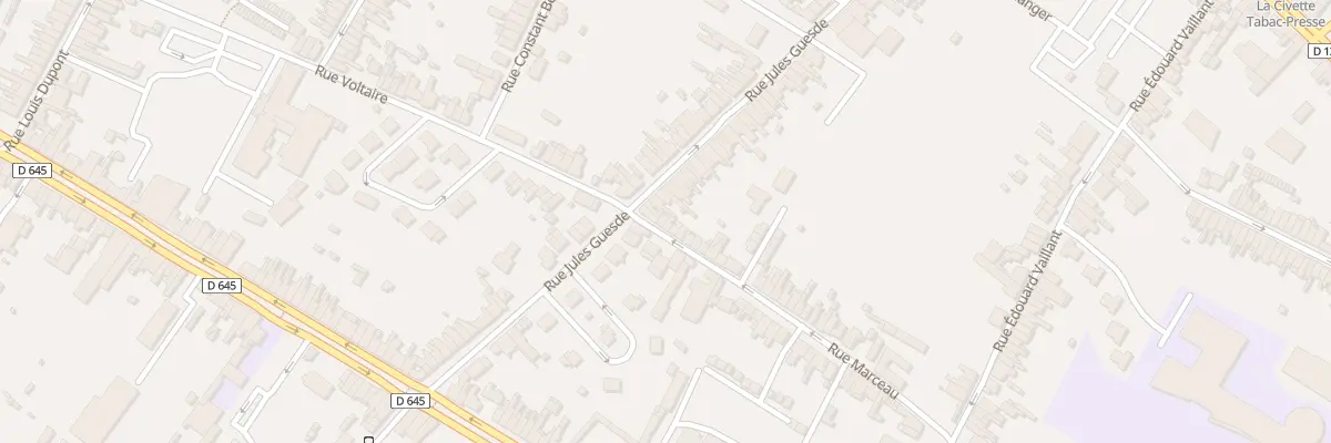 Plan du 518 Rue Marceau à Sin-le-Noble