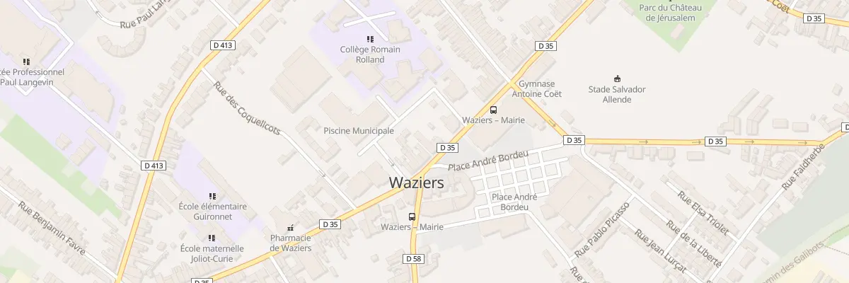 Plan du 40 Rue Pasteur à Waziers