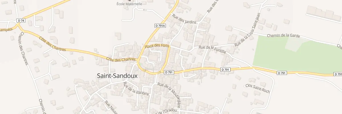 Plan du 14 Rue du Docteur Darteyre à Saint-Sandoux
