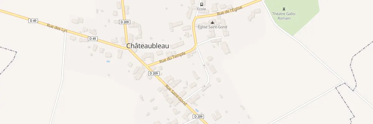 Plan du 4 Rue du Temple à Châteaubleau