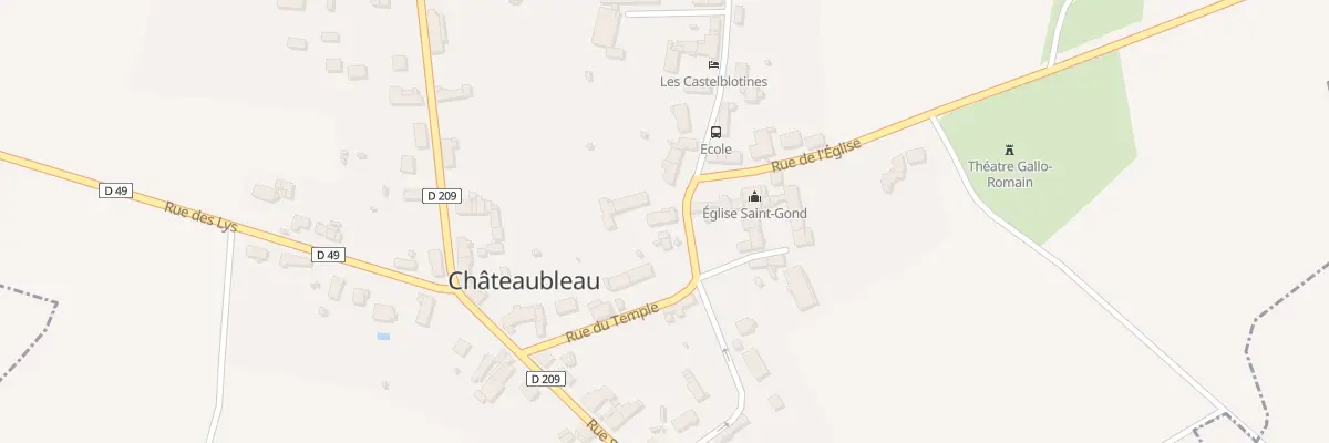 Plan du 9 Rue Prosper Desplats à Châteaubleau