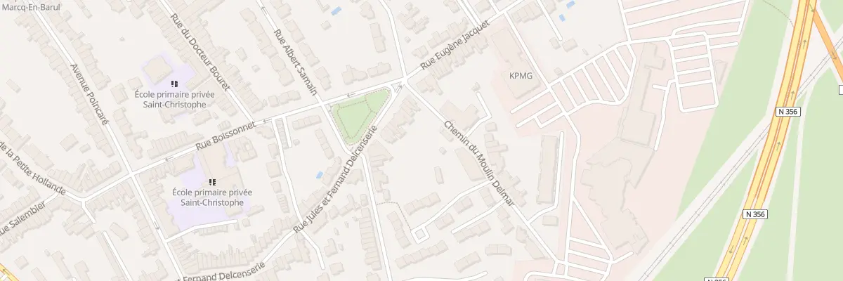 Plan du 9 Rue Jules Delcenserie à Marcq-en-Barœul