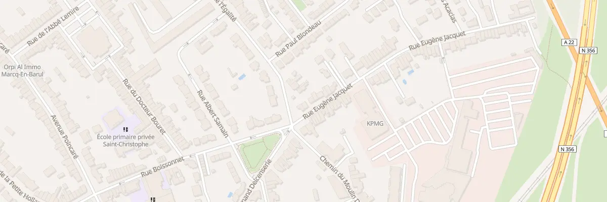 Plan du 1 Rue Eugène Jacquet à Marcq-en-Barœul