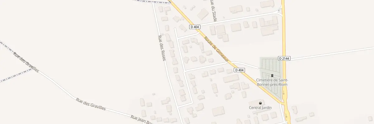 Plan du 9 Rue des Poiriers à Saint-Bonnet-près-Riom