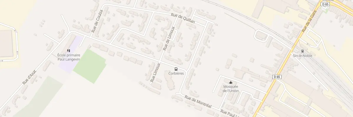 Plan du 25 Rue de Lezignan à Sin-le-Noble