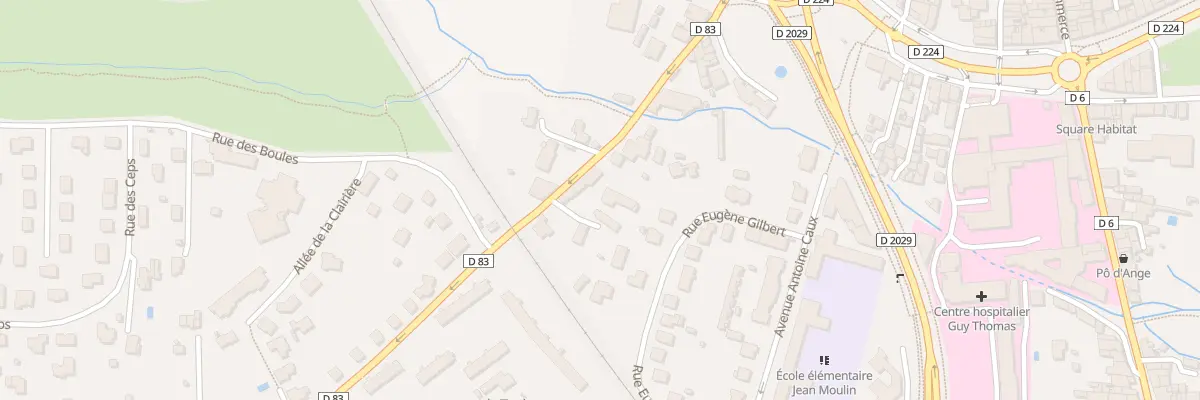 Plan du 38 Fg de Bardon à Riom