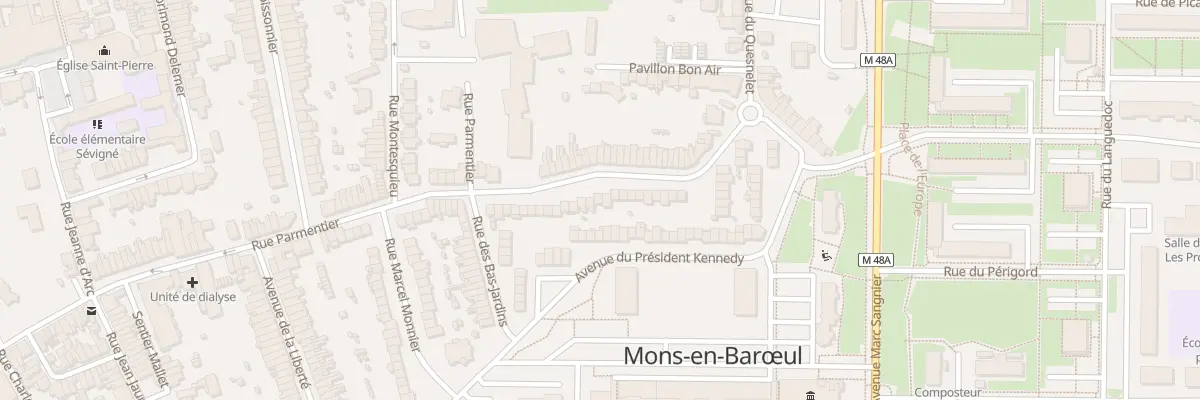 Plan du 110 Rue Parmentier à Mons-en-Barœul
