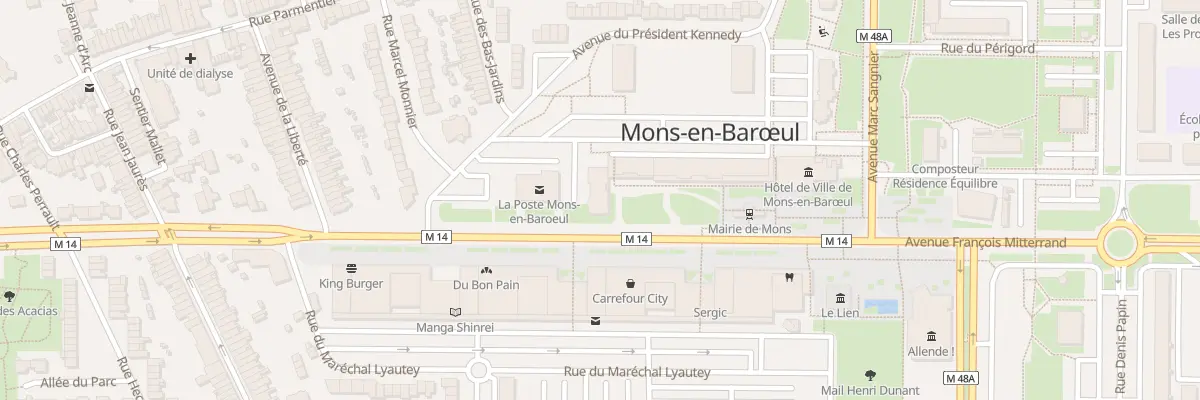 Plan du 15 Av Robert Schuman à Mons-en-Barœul
