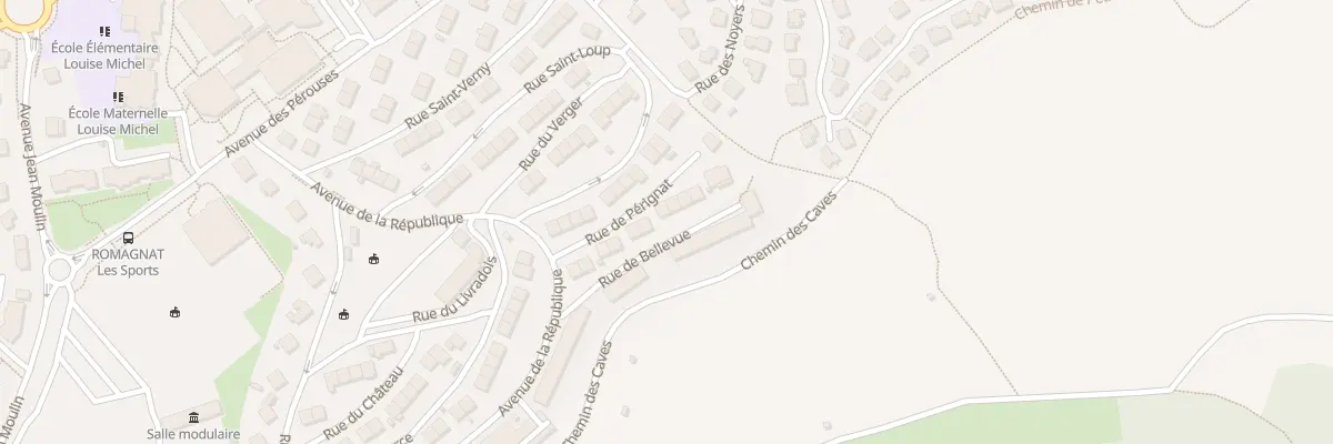 Plan du 14 Rue de Pérignat à Romagnat
