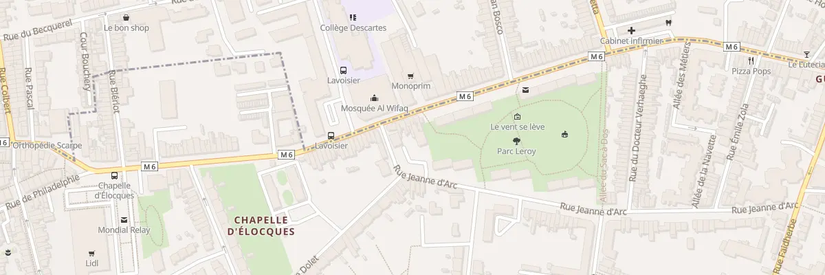 Plan du 76 Rue Jacquard Hellemmes à Lille