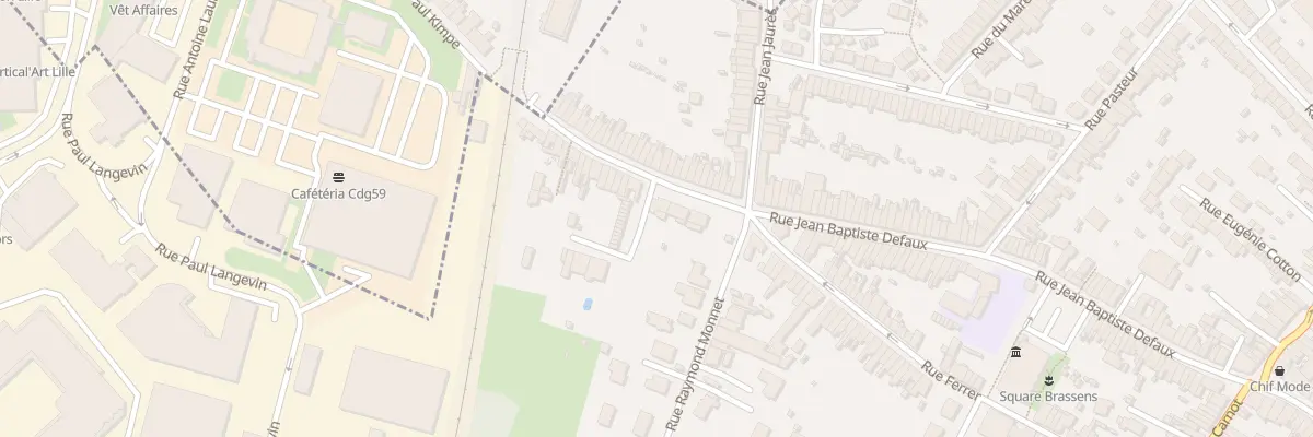 Plan du 151 Rue Jean-Baptiste Defaux à Lezennes