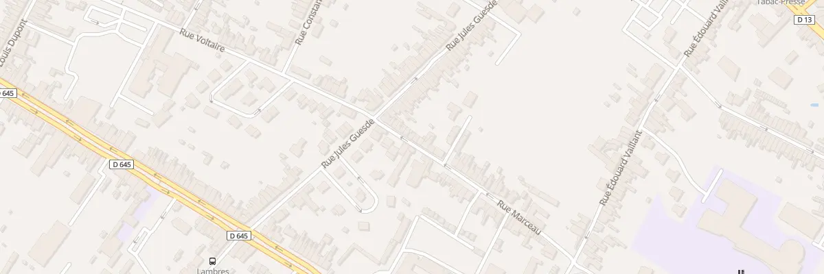 Plan du 496 Rue Marceau à Sin-le-Noble