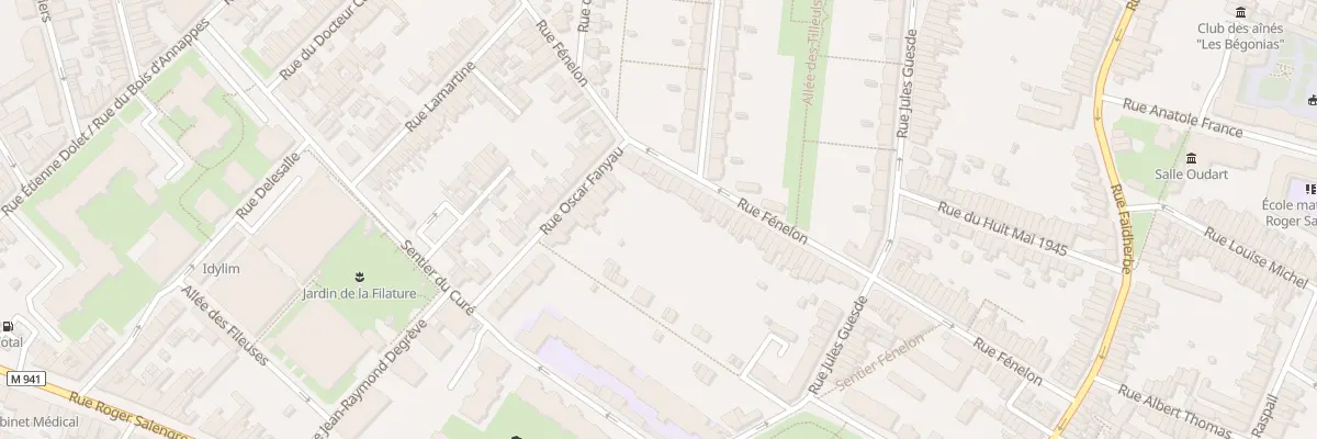 Plan du 77 Rue Fenelon Hellemmes à Lille