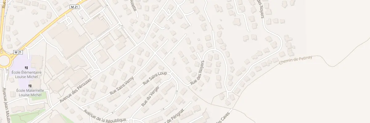 Plan du 7 Rue des Noyers à Romagnat