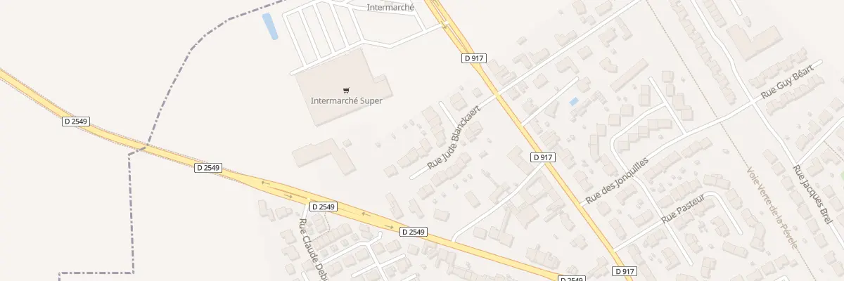 Plan du 2 Rue Jude Blanckaert à Pont-à-Marcq