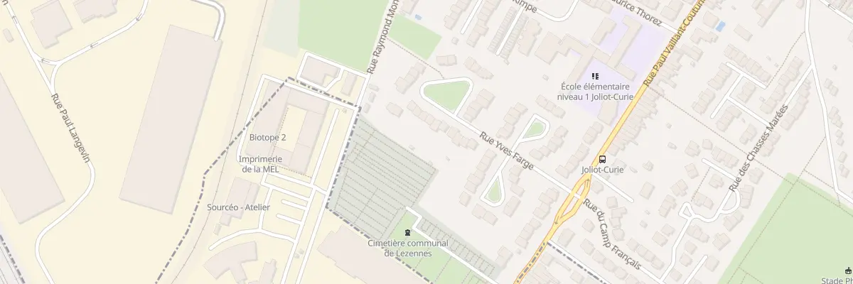 Plan du 39 Rue Yves Farge à Lezennes