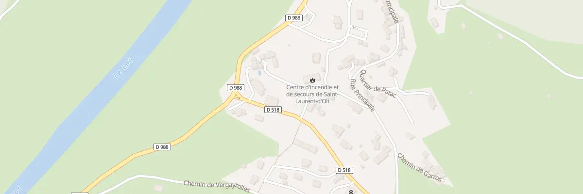 Plan du 4 Rte du Centre de Secours à Saint-Juéry