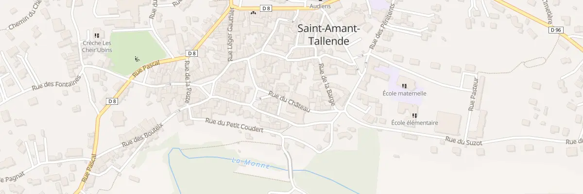 Plan du 13 Rue du Château à Saint-Amant-Tallende