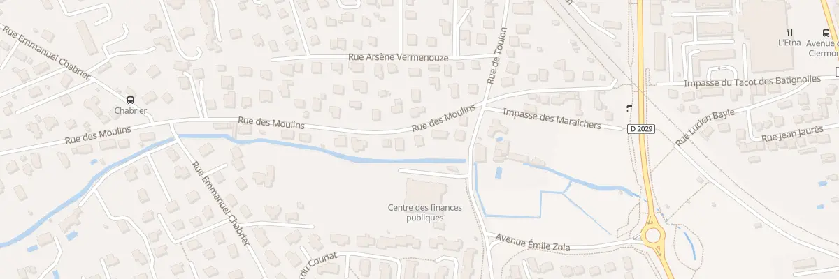 Plan du 10 Rue des Moulins à Riom