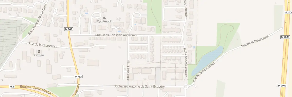 Plan du 1 All Alphonse Daudet à Cébazat