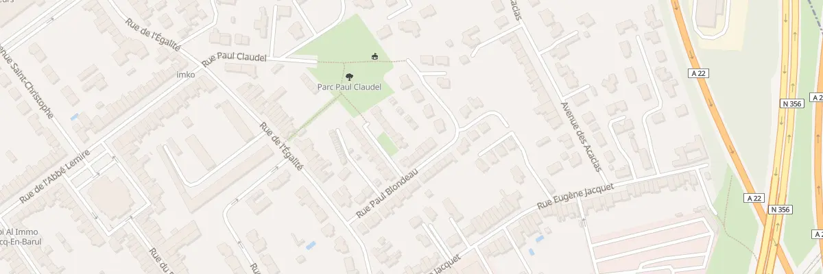 Plan du 35 Rue Paul Blondeau à Marcq-en-Barœul